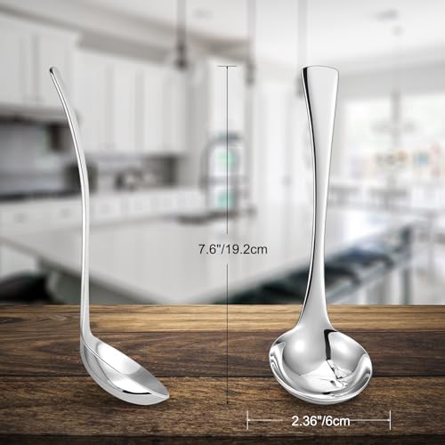 KEAWELL Austin 2-Piece 7.6-Inch 18/10 Stainless Steel Gravy Ladle Set (2)