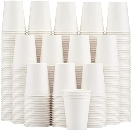 Lamosi 300 Pack Paper Cups 8 oz, Disposable Coffee Cups, Paper Coffee Cups