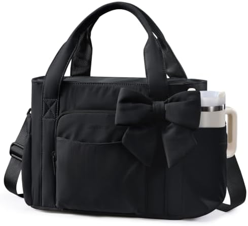 LOVEVOOK Insulated Lunch Box for Women,Adult Lunch Cooler Tote Bag with Bow