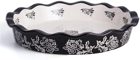 Wisenvoy Ceramic Pie Dish - Deep Dish Pie Plate Non-Stick Pans for Baking