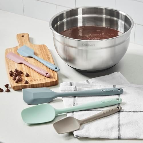 Cuisinart High Heat Resistant Silicone Spatulas, Set of 5, Multicolor, CTG-00-5SP