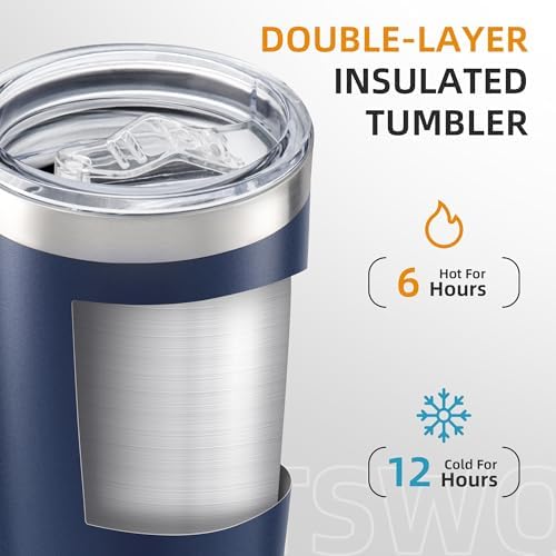20oz Tumbler Bulk with Lid Stainless Steel Tumblers, 12 Pack