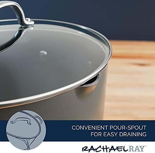 Rachael Ray Professional Nonstick Cookware Oval Pasta Stockpot and Braiser