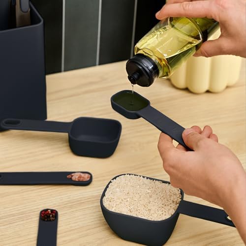 bella 9 Piece Nested Measuring Set, BPA and BPS-free nylon, Slate