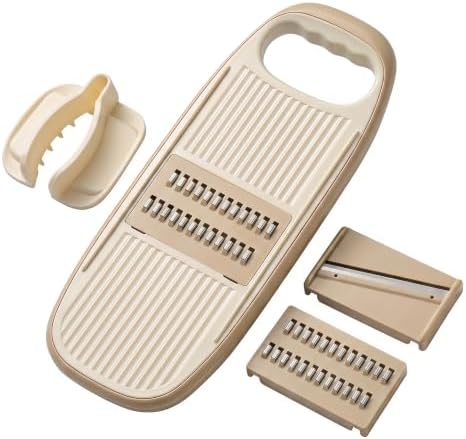 NACOLUS Handheld Mandoline Slicer for Kitchen,3 Blades with Hand Guard