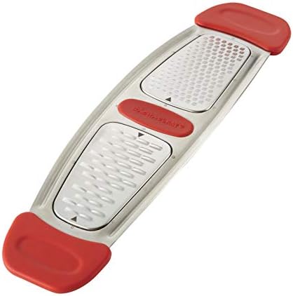 Rachael Ray Multi Stainless Steel Grater, Red Small