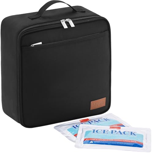 Lifewit Freezable Lunch Box, Insulated Reusable Lunch Bag with 2 Ice Packs