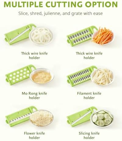 ADOV Mandoline Slicer for Kitchen, Vegetable Chopper with Container