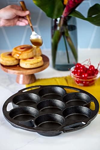 Lodge Pre-Seasoned Cast Iron Mini Cake Pan, PFAS-Free