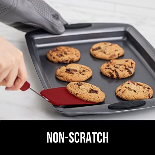 GORILLA GRIP Patented Nonstick Spatula for Frying Pan, 11.6 inch, Red