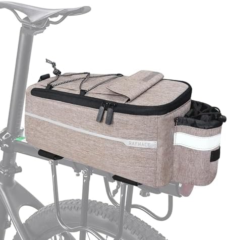 RAYMACE Bike Rear Rack Bag, Bike Trunk Cooler Bag