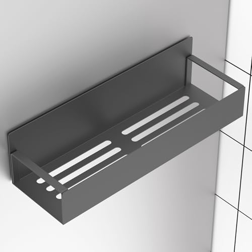 HuggieGems Metal Magnetic Spice Rack for Refrigerator Dark Gray, 2 Pack