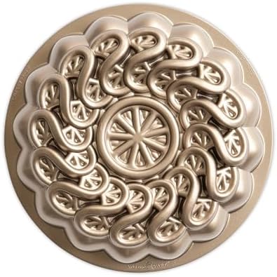 Nordic Ware Citrus Twist Pan, 8 Cup, Toffee