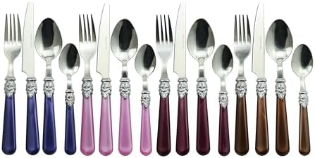 Gypsy Color Gala Mix & Match Stainless Steel Flatware Collection, Set of 16