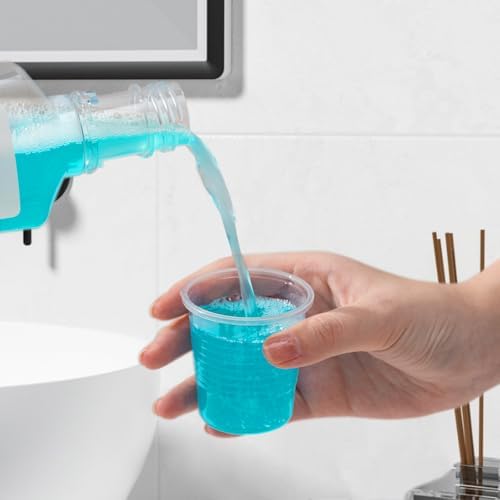 Clawsoff 100 Pack 3 oz Clear Plastic Cups Disposable Small Mouthwash Cups