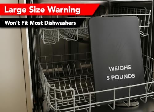 Commercial Grade 20x15 Black Cutting Board, X-Large 1/2" HDPP Plastic, NSF