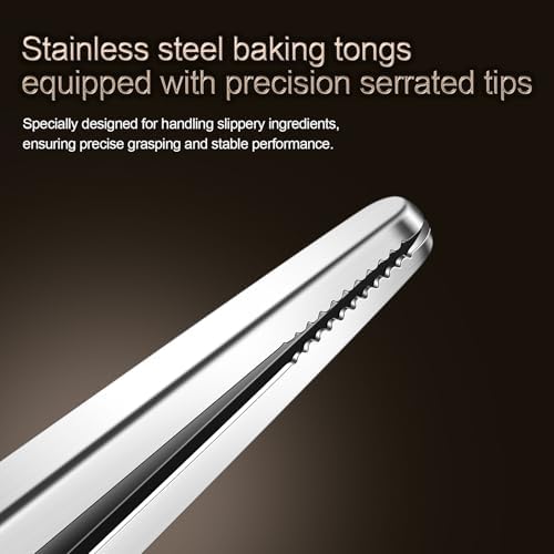 12-inch Locking Stainless Steel Kitchen Tongs