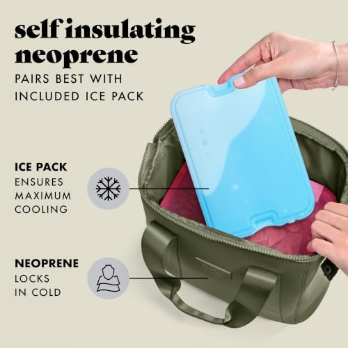 Fit & Fresh Remi Neoprene Lunch Bag for Women w/Ice Pack & Containers