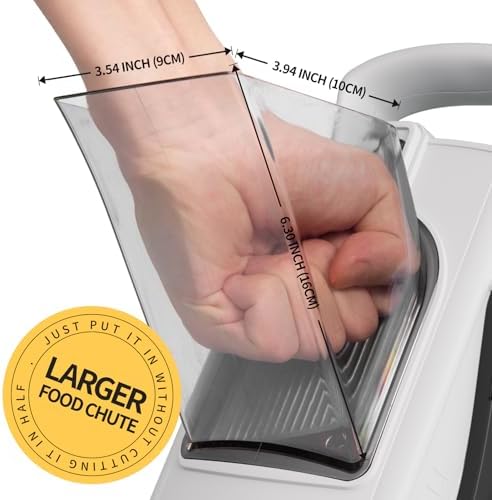 Safe Mandoline Slicer for Kitchen, 6 in 1 Vegetable Chopper, Potato Slicer