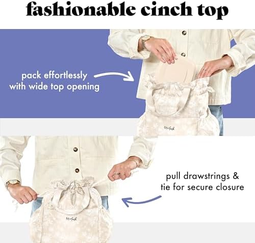 Fit & Fresh Cromwell Cinch Insulated Lunch Bag for Women w/Containers