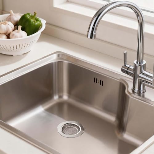 Chefbee 4PCS 4.4" Stainless Steel Kitchen Sink Drain Strainer Food Catcher