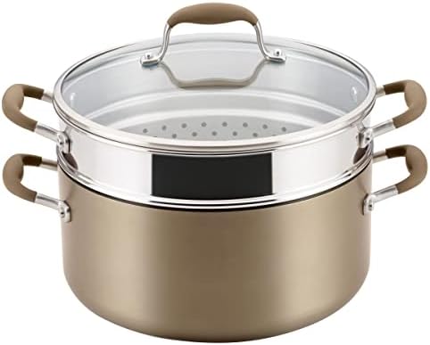 Anolon Advanced Home Hard-Anodized Nonstick Open Stock Cookware (8.5 Qt. Wide Stockpot, Bronze)