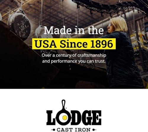 Lodge Pre-Seasoned Cast Iron Set - 3-Piece Skillet & Griddle Cookware