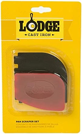 Lodge SCRAPERCOMBO Grill Scraper, Red/Black, 2 Count (Pack of 12)
