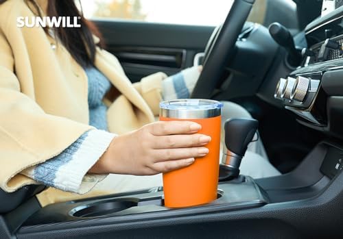 SUNWILL Coffee Tumbler, 20 oz Insulated Travel Mug Stainless Steel