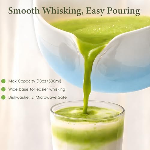 Matcha Whisk Set with Ceramic Bowl & Bamboo Chasen
