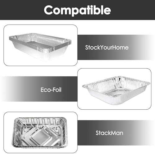 Linkidea Metal Grate Cooling Rack Pack of 2, Stainless Steel Baking Cooling Rack Rectangle 7.8'' x 10.2'', Oven Safe Grid Wire Racks for Roasting Disposable Pan (Silver)