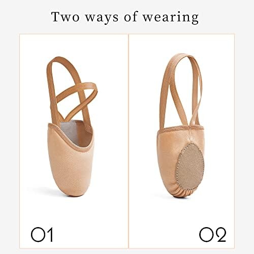 Stelle Half Soles Dance Shoes Women Canvas Lyrical Ballet Pirouette Turners