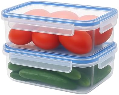 Tribello Food Storage Container with Lid Airtight Lid (81 OZ - 2 Pack)