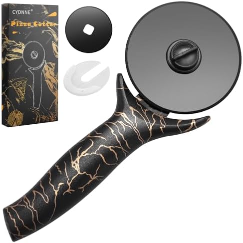 Pizza Cutter Wheel - Removable Blade, Easy to Clean, Non-Slip Grip