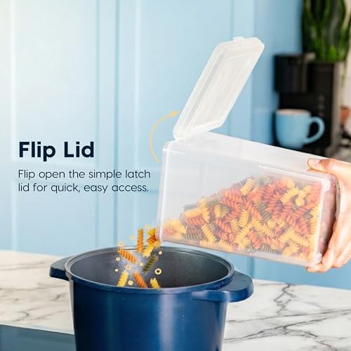 IRIS USA Food Storage Containers Set, 1.3 Qt - 10 Pack, Food Grade Plastic