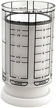 KitchenArt 1 Cup Adjust-A-Cup, Plastic, White