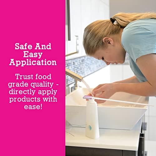 Spatty Daddy Silicone Spatula — Scraper Tool to Reach Every Last Drop in Any Bottle or Jar (Pink, 12 Inch)
