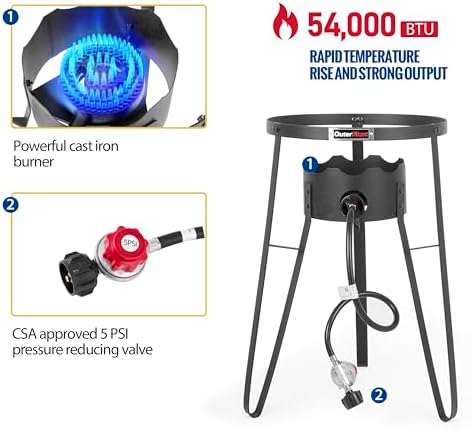 OuterMust Outdoor Cooker With Wok Wok Station