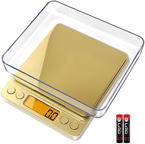 Fuzion Small Gram Scale 3000g, Digital Kitchen Food Scale, Gram and Ounce