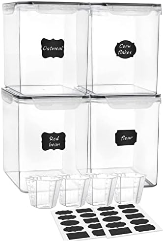 M MCIRCO Large 4 Pack, 5.2L/175oz Food Storage Containers