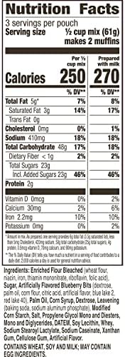Betty Crocker Blueberry Muffin Mix, 6.5 oz (Pack of 9)