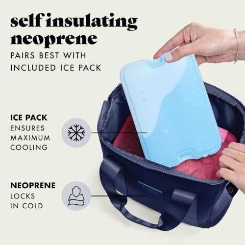 Fit & Fresh Remi Neoprene Lunch Bag for Women w/Ice Pack & Containers