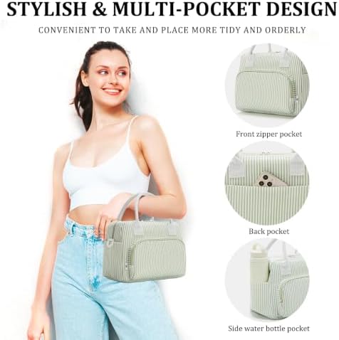 MEXS Insulated Lunch Bag for Women Men Large Reusable Lunch Box Adult Leakproof Portable Cooler Tote Bags for Work Picnic