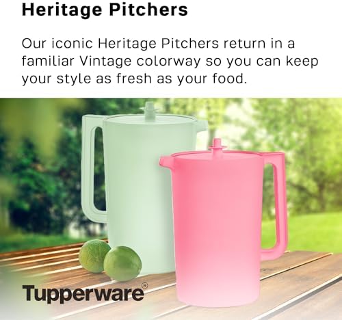 Tupperware Heritage Mint Pitcher (1 Pitcher + 1 Lid) - 1 Gallon