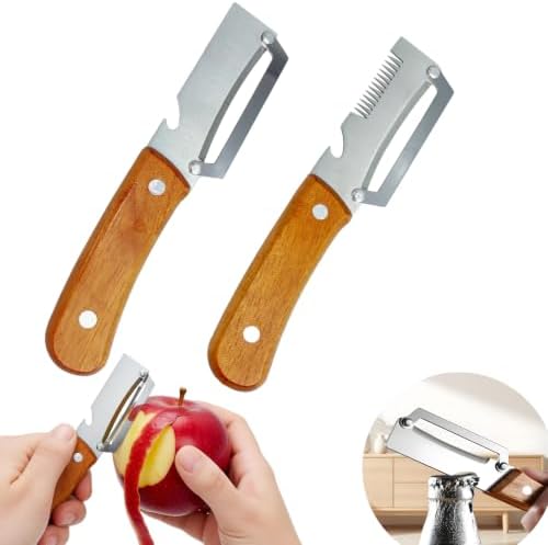2PCS Multifunctional Vegetable Peeler for Kitchen, Scallion Shredder