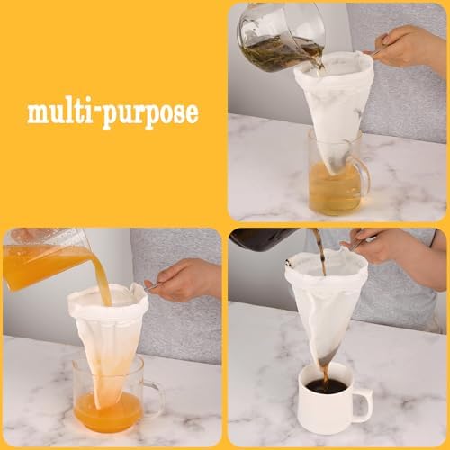 WMKGG Ultra Fine Mesh Strainer Bags, Reusable Mesh Filter Bags