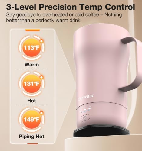 Kepwam Heated Coffee Mug T4, 16oz Smart Mug with Constant Temp Control