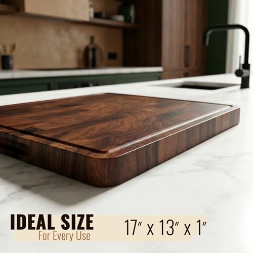 Walnut Wood Cutting Board for Kitchen, End Grain Chopping Boards