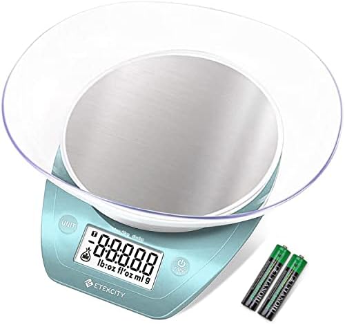 Etekcity Food Kitchen Scale with Bowl, 0.1g, Grams and Ounces