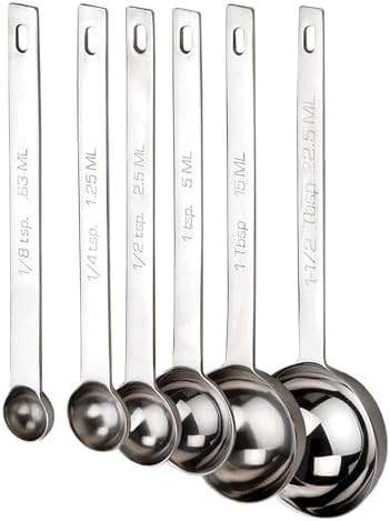 RSVP International Endurance Kitchen Collection Open Stock Measuring Spoon, Stainless Steel, Dishwasher Safe, 1-Teaspoon